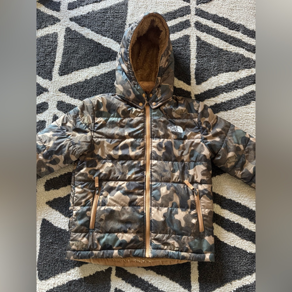 The North Face Kids Camouflage Puffer Jacket